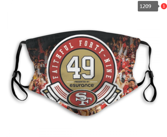 NFL San Francisco 49ers #8 Dust mask with filter
